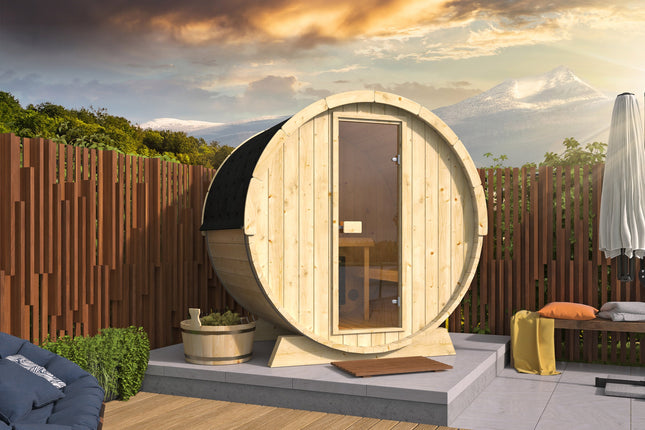 Tuindeco Saunabarrel | Ø205 x 160 cm | 38 mm | onbehandeld vuren
