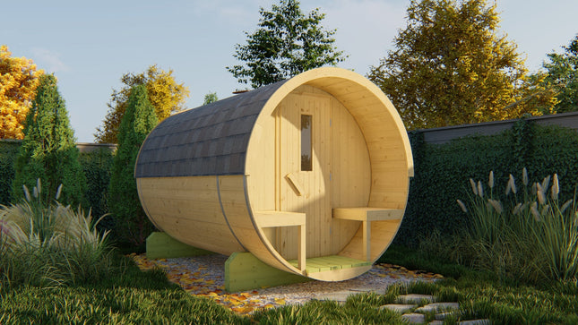 Tuindeco Saunabarrel | Ø205 x 300 cm | 38 mm | onbehandeld vuren