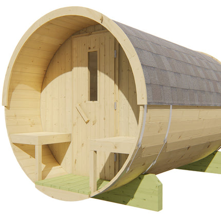 Tuindeco Saunabarrel | Ø205 x 300 cm | 38 mm | onbehandeld vuren
