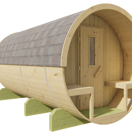 Tuindeco Saunabarrel | Ø205 x 350 cm | 38 mm | onbehandeld vuren
