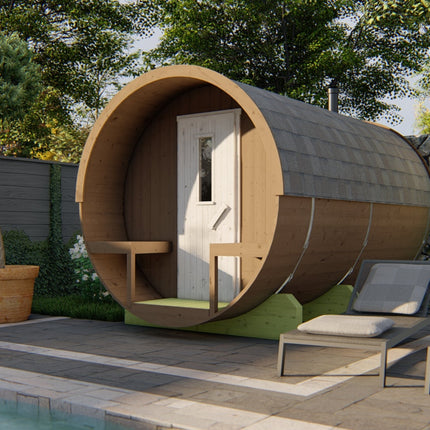 Tuindeco Saunabarrel | Ø205 x 350 cm | 42 mm | Thermowood