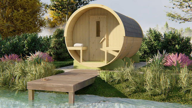 Tuindeco Saunabarrel | Ø205 x 400 cm | 38 mm | onbehandeld vuren