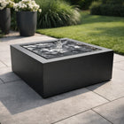 Vierkante aluminium watertafel met fontein 60x60x40cm 17kg