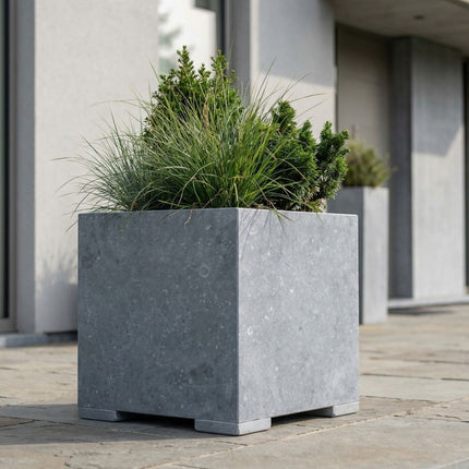 Vierkante arduinen plantenbak met bodem 40x40x42 cm - Modern