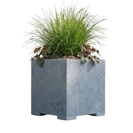 Vierkante arduinen plantenbak met bodem 40x40x42 cm - Modern