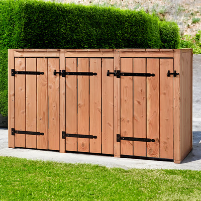 Kliko Ombouw 3x 240 liter 205x88x119cm Douglas Hout