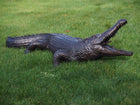 Bronzen beeld Alligator Fontein 48x60x190cm - Doika - Bronzen beeld - Doika - 5410807011843 - B1184