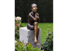 Bronzen beeld Denkend meisje 67x18x28cm - Doika - Bronzen beeld - Doika - 5410807022078 - AN2207BR-B