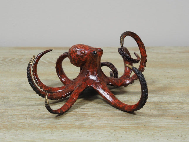Bronzen beeld Oktopus 9x18x17cm - Doika - Bronzen beeld - Doika - 5410807005880 - OC0588BRW-HP