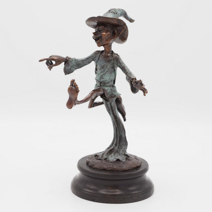 Bronzen beeld Pixie 27x12x15cm - Doika - Bronzen beeld - Doika - 5410807012390 - AN1239BR-B