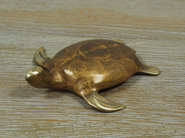 Bronzen beeld Schildpad 3x13x11cm - Doika - Bronzen beeld - Doika - 5410807004906 - OC0490BR-HP