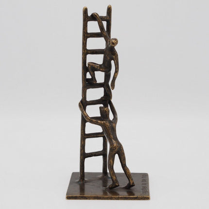 Bronzen beeld Together to the top 22x10x10cm - Doika - Bronzen beeld - Doika - 5410807028353 - AN2835BR-BI