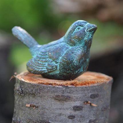 Bronzen beeld Vogel 6x5x10cm - Doika - Bronzen beeld - Doika - 5410807013199 - AN1319BR-V