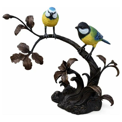 Bronzen Beeld Vogelpaar 33x18x27 cm - Doika - Bronzen beeld - Thermobrass - 5410807015629 - BS1562B