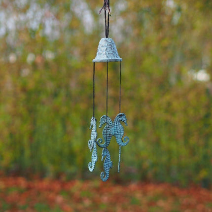 Bronzen Windgong zeepaardjes 30x8x8cm - Doika - Windgong - Doika - 5410807100950 - WC0095BR-V