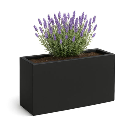 GARDRA Polyester plantenbak 110x30x67 cm - Gitzwart (RAL 9005) - Doika - Plantenbak - GARDRA -  - DOIKA-BP-30-RAL-9005