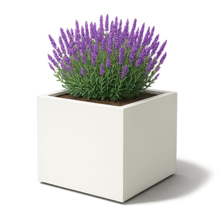 GARDRA Polyester plantenbak 120x120x100 cm - Zuiver Wit (RAL 9010) - Doika - Plantenbak - GARDRA -  - DOIKA-AP-07.1-RAL-9010