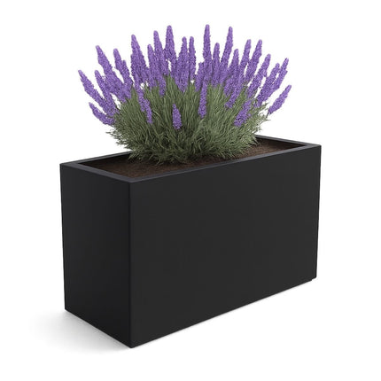 GARDRA Polyester plantenbak 120x46x80 cm - Gitzwart (RAL 9005) - Doika - Plantenbak - GARDRA -  - DOIKA-BP-23-RAL-9005