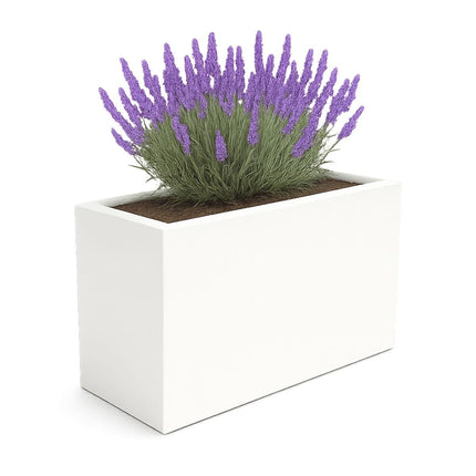 GARDRA Polyester plantenbak 120x46x80 cm - Zuiver Wit (RAL 9010) - Doika - Plantenbak - GARDRA -  - DOIKA-BP-23-RAL-9010