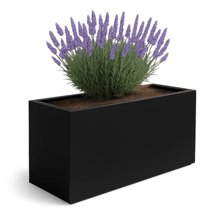 GARDRA Polyester plantenbak 147x60x80 cm - Gitzwart (RAL 9005) - Doika - Plantenbak - GARDRA -  - DOIKA-BP-21-RAL-9005