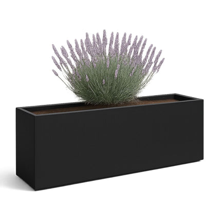 GARDRA Polyester plantenbak 150x50x40 cm - Gitzwart (RAL 9005) - Doika - Plantenbak - GARDRA -  - DOIKA-BP-2.1-RAL-9005
