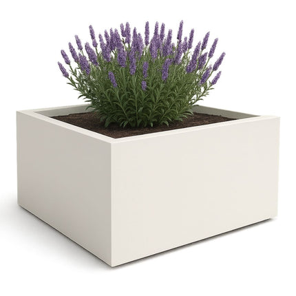 GARDRA Polyester plantenbak 160x160x80 cm - Zuiver Wit (RAL 9010) - Doika - Plantenbak - GARDRA -  - DOIKA-AP-16-RAL-9010
