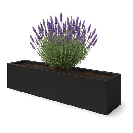 GARDRA Polyester plantenbak 200x30x20 cm - Gitzwart (RAL 9005) - Doika - Plantenbak - GARDRA -  - DOIKA-BP-10.1-RAL-9005