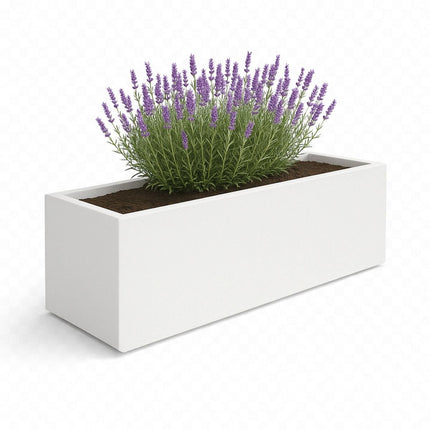 GARDRA Polyester plantenbak 200x50x60 cm - Zuiver Wit (RAL 9010) - Doika - Plantenbak - GARDRA -  - DOIKA-BP-03-RAL-9010