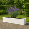 GARDRA Polyester plantenbak 208x30x20 cm - Zuiver Wit (RAL 9010) - Doika - Plantenbak - GARDRA -  - DOIKA-BP-10-RAL-9010