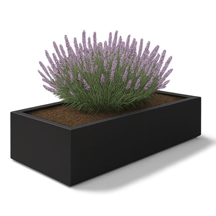 GARDRA Polyester plantenbak 223x100x32 cm - Gitzwart (RAL 9005) - Doika - Plantenbak - GARDRA -  - DOIKA-BP-13-RAL-9005