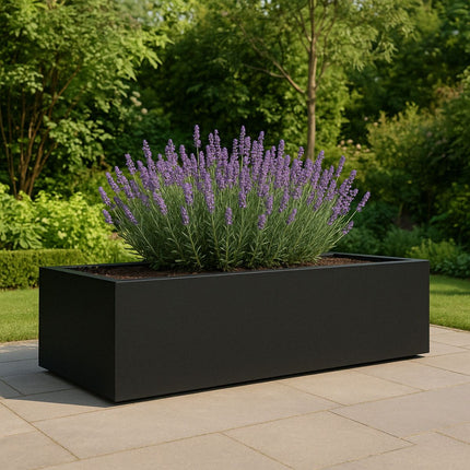 GARDRA Polyester plantenbak 223x100x32 cm - Gitzwart (RAL 9005) - Doika - Plantenbak - GARDRA -  - DOIKA-BP-13-RAL-9005