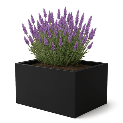 GARDRA Polyester plantenbak 60x40x40 cm - Gitzwart (RAL 9005) - Doika - Plantenbak - GARDRA -  - DOIKA-BP-41-RAL-9005