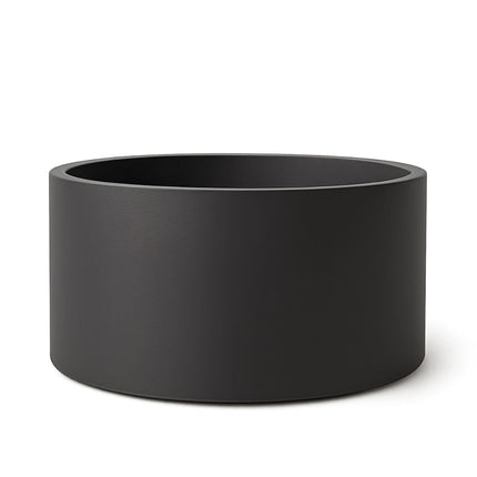 GARDRA Polyester plantenbak Ø 120x60 cm - Zwartgrijs (RAL 7021) - Doika - Plantenbak - GARDRA -  - DOIKA-FP-2 7021