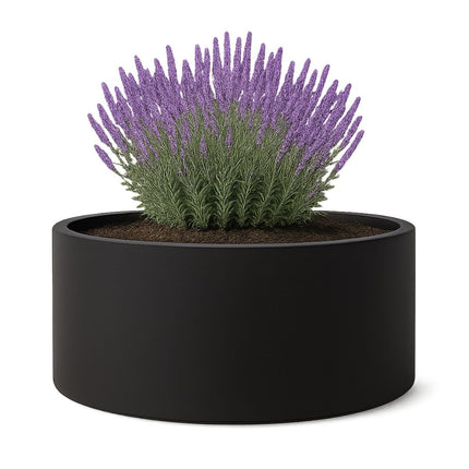 GARDRA Polyester plantenbak Ø 150x60 cm - Gitzwart (RAL 9005) - Doika - Plantenbak - GARDRA -  - DOIKA-FP-1-RAL-9005