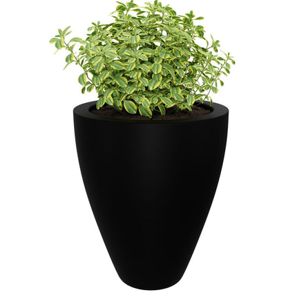 GARDRA Polyester plantenbak Ø 51x59 cm - Gitzwart (RAL 9005) - Doika - Plantenbak - GARDRA -  - DOIKA-DP-1 9005