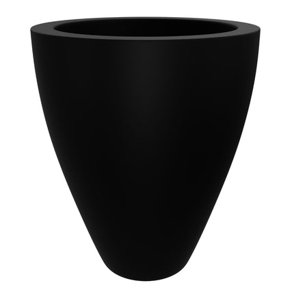 GARDRA Polyester plantenbak Ø 51x59 cm - Gitzwart (RAL 9005) - Doika - Plantenbak - GARDRA -  - DOIKA-DP-1 9005
