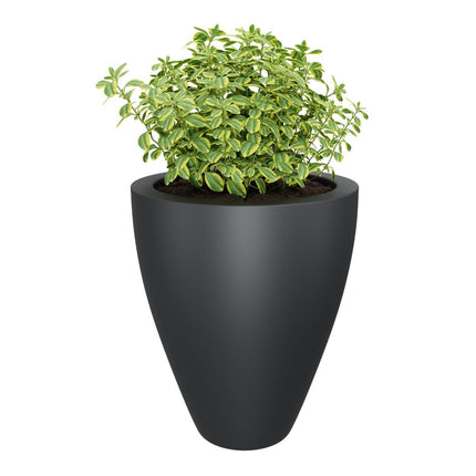 GARDRA Polyester plantenbak Ø 68x80 cm - Zwartgrijs (RAL 7021) - Doika - Plantenbak - GARDRA -  - DOIKA-DP-2 7021