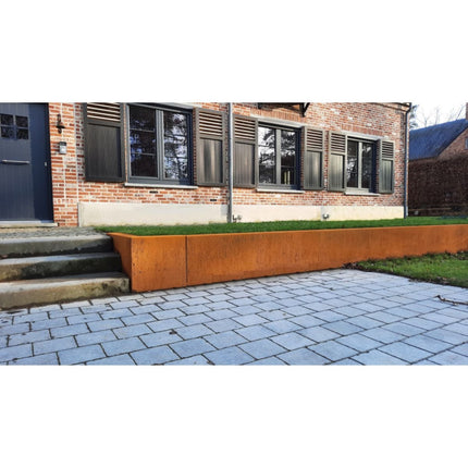 Geroba Keerwand Fronta Cortenstaal binnenhoek 100x15x50 cm - Doika - Keerwand - Geroba -  - RETACCA4