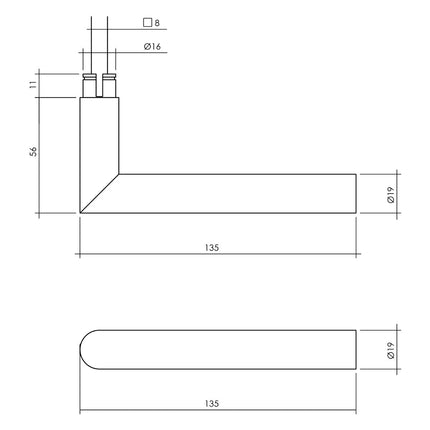 Intersteel Basis voordeurset veiligheidsbeslag SKG*** rond rvs zwart met kerntrekbeveiliging - Doika - Voordeurbeslag set - Intersteel - 8714186540114 - 23,405,730