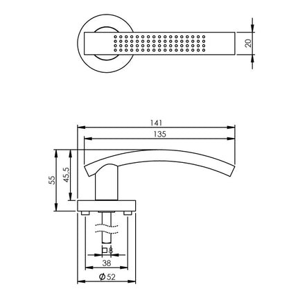 Intersteel Deurkruk William op rozet nikkel mat - Doika - Deurkrukken op rozet - Intersteel - 8714186143964 - 19,169,602