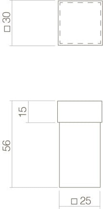 Intersteel Deurstop Vierkant universeel zwart - Doika - Deurstoppers - Intersteel - 8714186502518 - 23,442,110