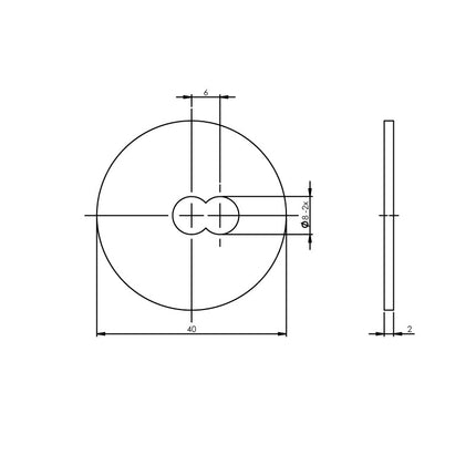 Intersteel Drukverdeelrozet voor deurgrepen ø 40 mm rvs geborsteld - Doika - Bevestigingsmateriaal - Intersteel - 8714186354612 - 35,438,098