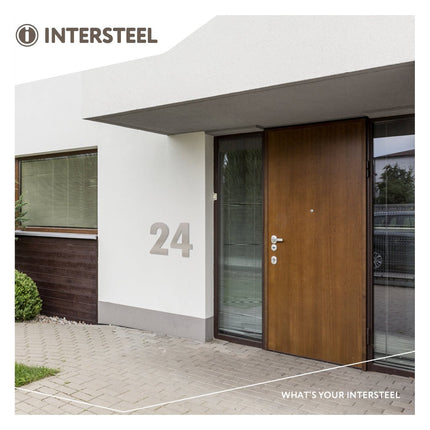 Intersteel Huisnummer 3 XXL hoogte 50 cm rvs geborsteld - Doika - Huisnummer - Intersteel - 8714186503201 - 35,402,123