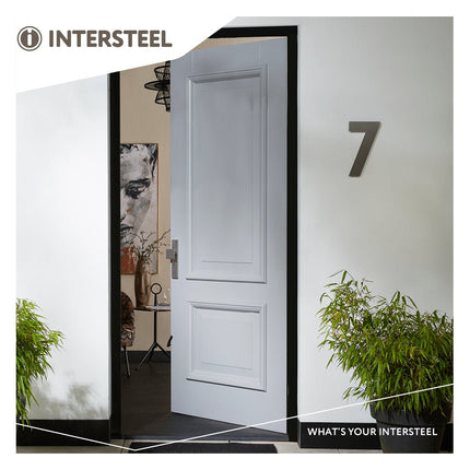 Intersteel Huisnummer 7 XL hoogte 30 cm rvs geborsteld - Doika - Huisnummer - Intersteel - 8714186503140 - 35,402,117