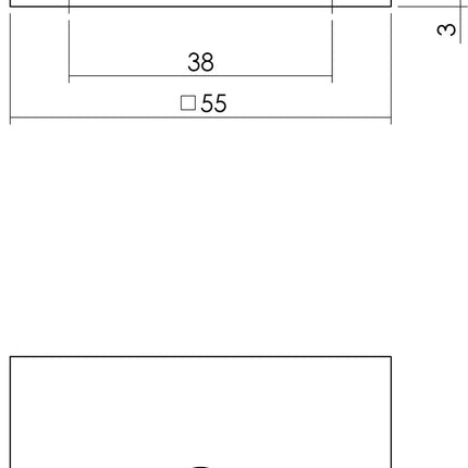 Intersteel Magneet rozet vierkant met profielcilindergat rvs geborsteld - Doika - Rozetten - Intersteel - 8714186444498 - 35,342,417