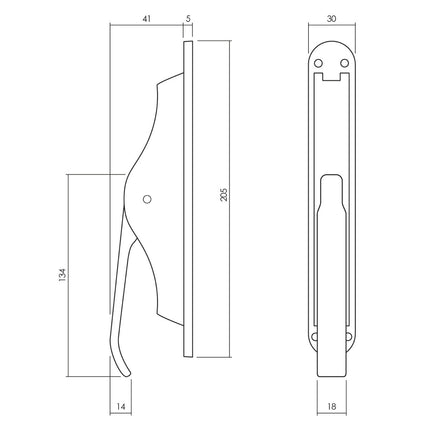 Intersteel Pomp - espagnolet met stangenset 2x 1250 mm vernikkeld - Doika - Deurespagnoletten - Intersteel - 8714186540732 - 18,562,031