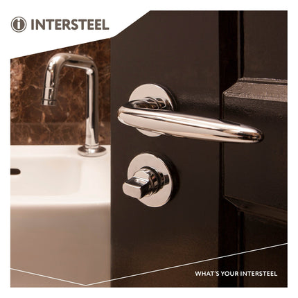 Intersteel Rozet toilet - /badkamersluiting rond verdekt kunststof chroom 8 mm - Doika - Rozetten - Intersteel - 8714186041260 - 16,318,660