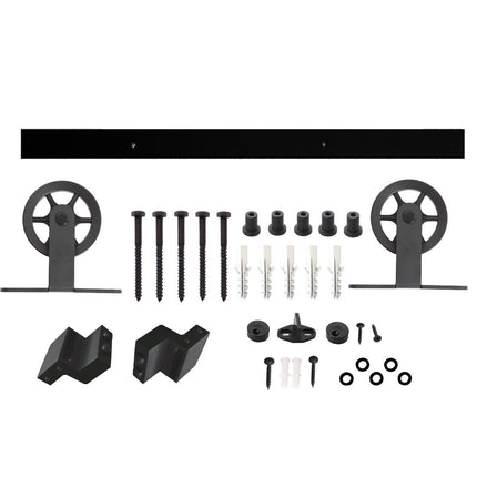 Intersteel Schuifdeursysteem Wheel Top mat zwart - Doika - Schuifdeursystemen - Intersteel - 8714186447956 - 23,450,120