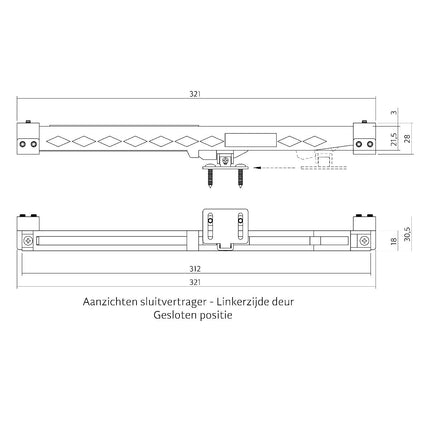 Intersteel Sluitvertrager 3.0 - Doika - Schuifdeursystemen - Intersteel - 8714186514917 - 23,450,116