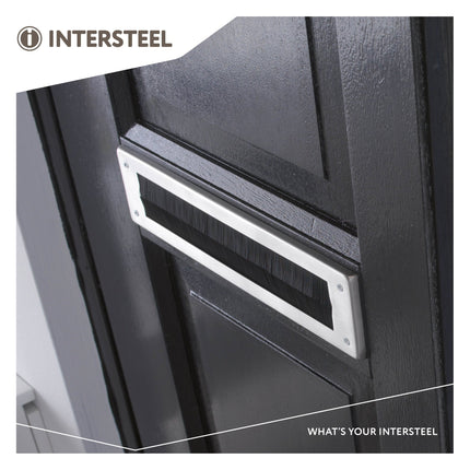 Intersteel Tochtwering rechthoek rvs geborsteld - Doika - Briefplaat - Intersteel - 8714186127506 - 35,401,501